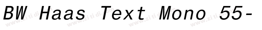 BW Haas Text Mono 55字体转换 BW Haas Text Mono 55字体转换